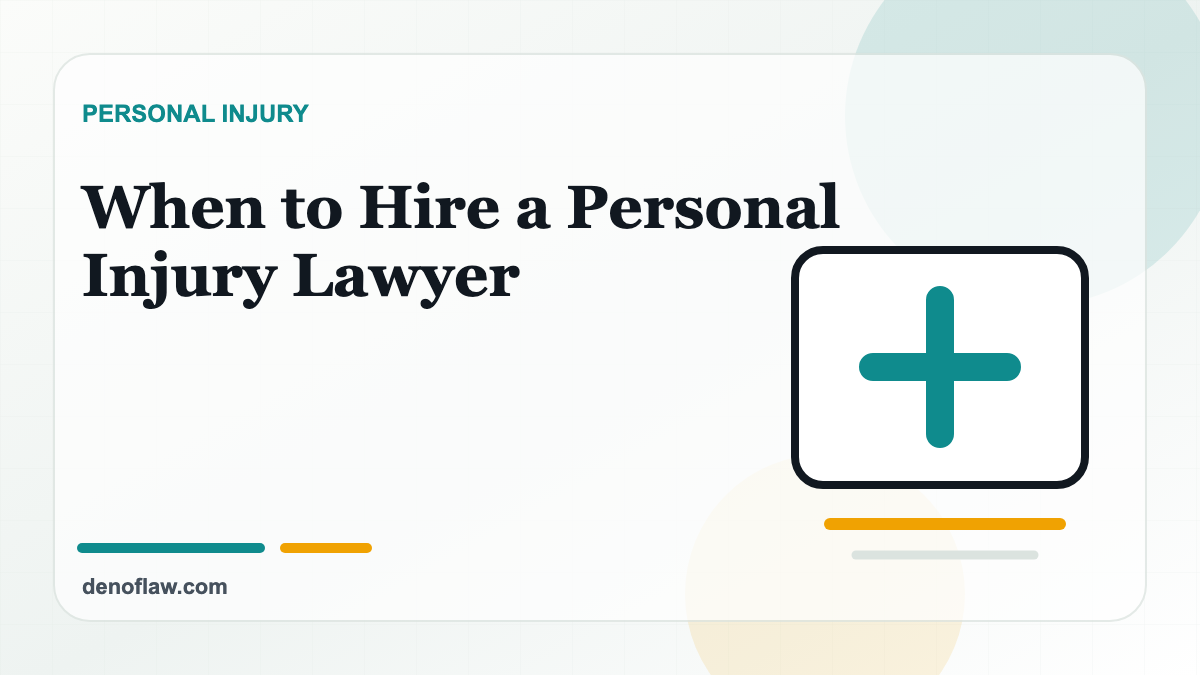 Medical and legal document illustration for a personal injury lawyer guide.
